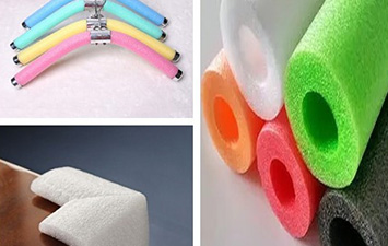 पे फोम पाइप, रॉड, प्रोफ़ाइल